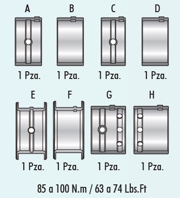 COJINETES DE BANCADA MORESA